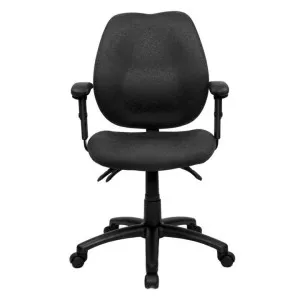 Sabina Fabric Office Chair with Arms, Black by YS Design, a Chairs for sale on Style Sourcebook