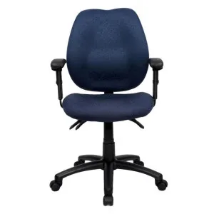 Sabina Fabric Office Chair with Arms, Blue by YS Design, a Chairs for sale on Style Sourcebook