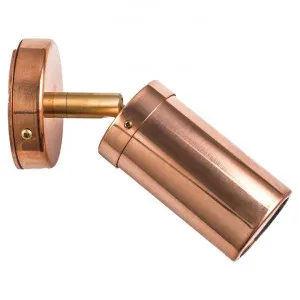 Roslin Economy IP54 Exterior Single Adjustable Wall Light, MR16, Copper with Brass Knuckle by CLA Ligthing, a Outdoor Lighting for sale on Style Sourcebook