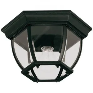 Dakota IP44 DIY Exterior Batten Fix Ceiling Light,Black by Mercator, a Outdoor Lighting for sale on Style Sourcebook