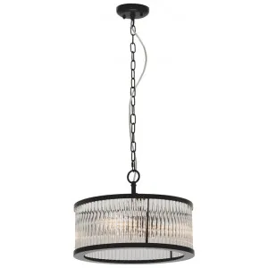 Canterbury Metal & Glass Round Pendant Light, 4 Light by Mercator, a Pendant Lighting for sale on Style Sourcebook