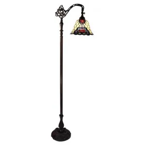 Alicia Tiffany Style Stained Glass Downbridge Floor Lamp by GG Bros, a Floor Lamps for sale on Style Sourcebook