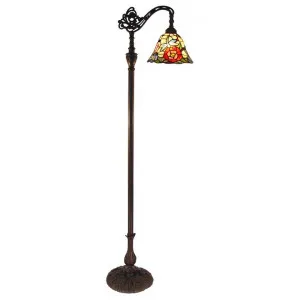 Rosita Tiffany Style Stained Glass Downbridge Floor Lamp by GG Bros, a Floor Lamps for sale on Style Sourcebook
