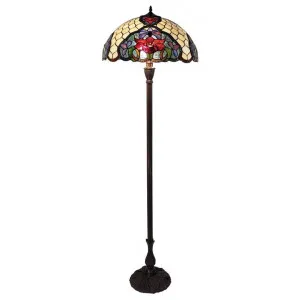Alicia Tiffany Style Stained Glass Floor Lamp by GG Bros, a Floor Lamps for sale on Style Sourcebook