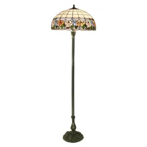 Chandell Tiffany Style Stained Glass Floor Lamp by GG Bros, a Floor Lamps for sale on Style Sourcebook