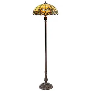 Aurora Tiffany Style Stained Glass Floor Lamp by GG Bros, a Floor Lamps for sale on Style Sourcebook