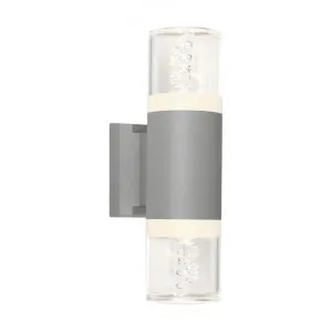 Calgary IP54 Outdoor Up / Down LED Wall Light, Silver by Cougar Lighting, a Outdoor Lighting for sale on Style Sourcebook