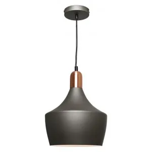 Bevo Metal Pendant Light, Cup Shade, Charcoal / Copper by Cougar Lighting, a Pendant Lighting for sale on Style Sourcebook