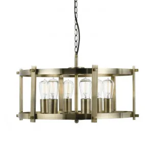 Finley Metal Pendant Light, Large, Antique Brass by Telbix, a Pendant Lighting for sale on Style Sourcebook