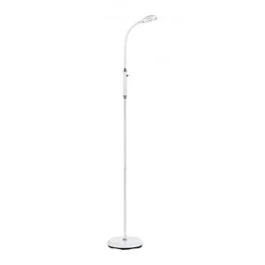 Tyler Metal LED Floor Lamp, White by Telbix, a Floor Lamps for sale on Style Sourcebook