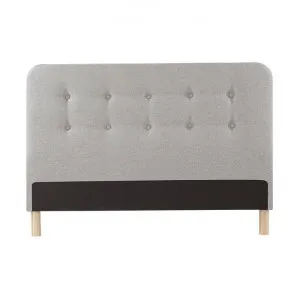 Brayden Cambric Fabric Bed Headboard, Double, Grey by Everblooming, a Bed Heads for sale on Style Sourcebook