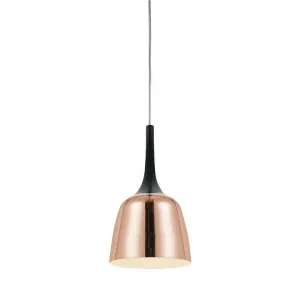Polk Metal Pendant Light, Small, Copper / Black by Telbix, a Pendant Lighting for sale on Style Sourcebook