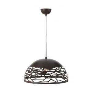 Farina Metal Dome Pendant Light, Large, Bronze by Telbix, a Pendant Lighting for sale on Style Sourcebook