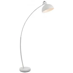 Bear Metal Arc Floor Lamp, White by Telbix, a Floor Lamps for sale on Style Sourcebook