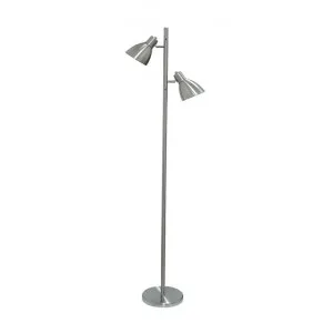 Torres Metal Floor Lamp, Nickel by Telbix, a Floor Lamps for sale on Style Sourcebook