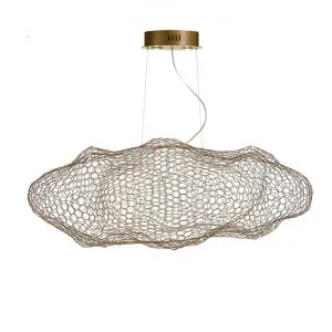 Kasha Metal Mesh Cloud Pendant Light, Gold by Telbix, a Pendant Lighting for sale on Style Sourcebook
