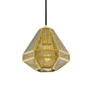 Magnus Metal Pendant Light, Small, Gold by Telbix, a Pendant Lighting for sale on Style Sourcebook