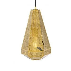 Magnus Metal Pendant Light, Large, Gold by Telbix, a Pendant Lighting for sale on Style Sourcebook