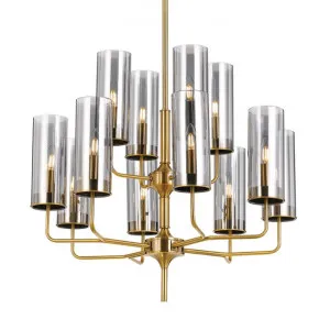 Decaro Metal & Glass Pendant Light, Gold by Telbix, a Pendant Lighting for sale on Style Sourcebook