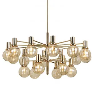Escoda Metal & Glass Pendant Light, Gold by Telbix, a Pendant Lighting for sale on Style Sourcebook
