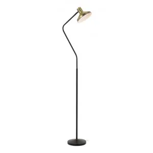 Trevi Metal Floor Lamp, Antique Brass / Black by Telbix, a Floor Lamps for sale on Style Sourcebook
