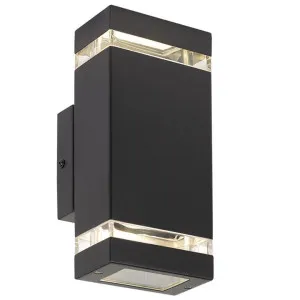 Dixon IP44 Outdoor Up / Down Wall Light, Black by Telbix, a Outdoor Lighting for sale on Style Sourcebook
