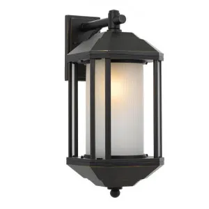 Havard IP44 Exterior Wall Lantern, Small, Black by Telbix, a Outdoor Lighting for sale on Style Sourcebook