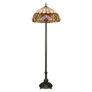 Venetia Lavender Tiffany Stained Glass Floor Lamp, Large by Tiffany Light House, a Floor Lamps for sale on Style Sourcebook