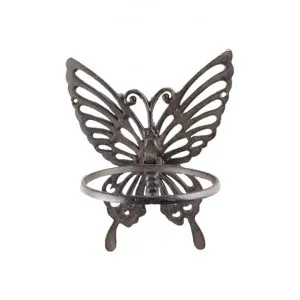 Cast Iron Butterfly Wall Mount Pot Holder by Mr Gecko, a Wall Shelves & Hooks for sale on Style Sourcebook