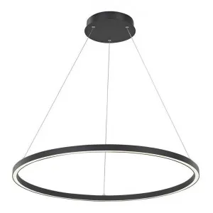 Kiran LED Ring Circle Pendant Light, 80cm, Black by Laputa Lighting, a Pendant Lighting for sale on Style Sourcebook
