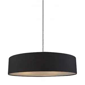 Mara Fabric Drum Pendant Light, Black by Lexi Lighting, a Pendant Lighting for sale on Style Sourcebook