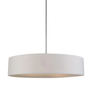 Mara Fabric Drum Pendant Light, White by Lumi Lex, a Pendant Lighting for sale on Style Sourcebook