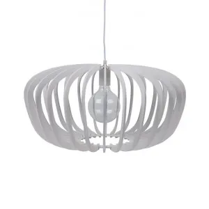 Robin Timber Pendant Light, 60cm, White by Domus Lighting, a Pendant Lighting for sale on Style Sourcebook