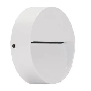 Zeke IP65 Exterior Surface Mounted LED Steplight, 3000K, Mini  Round, White by Domus Lighting, a Outdoor Lighting for sale on Style Sourcebook