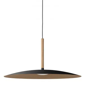 Solar LED Metal Pendant Light, Large, Black by Lumiluxe, a Pendant Lighting for sale on Style Sourcebook