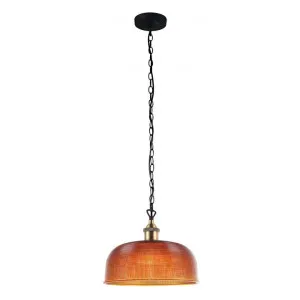 Maison Halophane Glass Pendant Light, 27cm, Amber by Oriel Lighting, a Pendant Lighting for sale on Style Sourcebook
