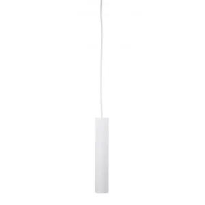 Tig Metal Tubular Pendant Light, White by Oriel Lighting, a Pendant Lighting for sale on Style Sourcebook