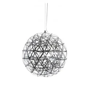 Spatial LED Geometric Stainless Steel Pendant Light, 55cm by Oriel Lighting, a Pendant Lighting for sale on Style Sourcebook