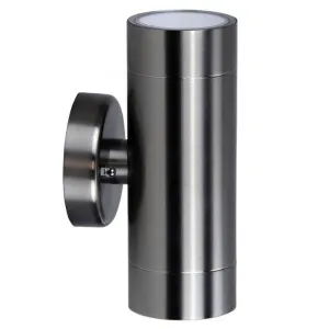 Varde IP44 Up / Down LED Exterior Wall Light, Silver by Oriel Lighting, a Outdoor Lighting for sale on Style Sourcebook