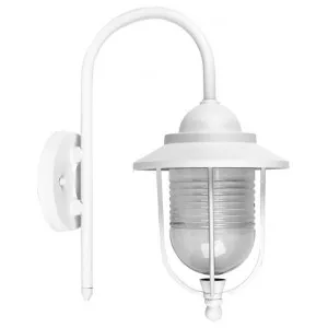 Domo IP44 Exterior Coach Light, White by Oriel Lighting, a Outdoor Lighting for sale on Style Sourcebook