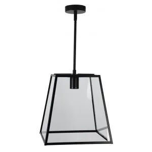 Eaton Trapezoid Metal & Glass Penant Light, 1 Light by Oriel Lighting, a Pendant Lighting for sale on Style Sourcebook