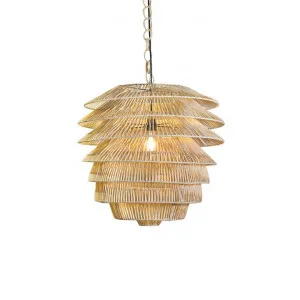 Saba Rattan Pendant Light, Natural by Emac & Lawton, a Pendant Lighting for sale on Style Sourcebook