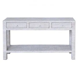 Savannah Rattan Console Table, 150cm, White Wash by COJO Home, a Console Table for sale on Style Sourcebook