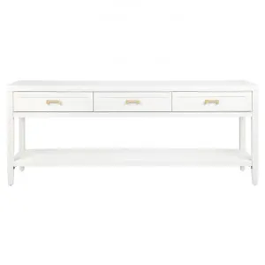 Soloman Console Table, 200cm, Satin White by Cozy Lighting & Living, a Console Table for sale on Style Sourcebook