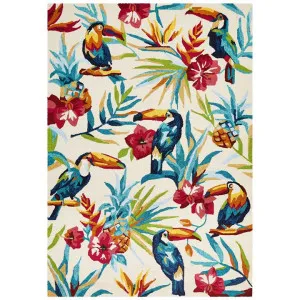 Copacabana Toucan Tropical Indoor / Outdoor Rug, 190x280cm by Rug Culture, a Outdoor Rugs for sale on Style Sourcebook