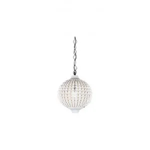 Kasbah Wooden Beaded Ball Pendant Light by Emac & Lawton, a Pendant Lighting for sale on Style Sourcebook