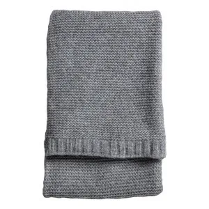 Rona Knitted Wool Throw, 170x130cm by Kilburn & Scott, a Throws for sale on Style Sourcebook