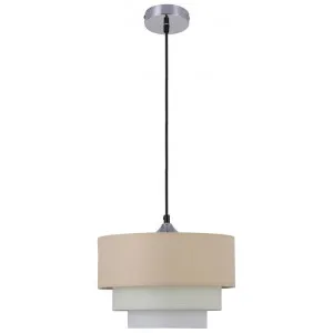 Isabelle Fabric Pendant Light, Beige by Lexi Lighting, a Pendant Lighting for sale on Style Sourcebook