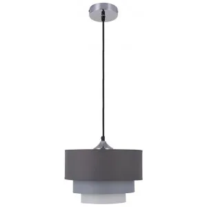 Isabelle Fabric Pendant Light, Grey by Lexi Lighting, a Pendant Lighting for sale on Style Sourcebook