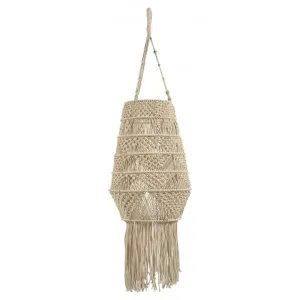 Byron Cotton Macrame Pendant Light by Casa Sano, a Pendant Lighting for sale on Style Sourcebook